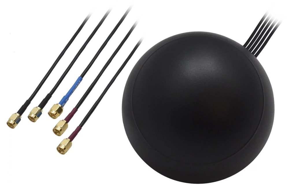 Střešní COMBO anténa LTE/GPS/WIFI MIMO, SMA konektory 003R-00253