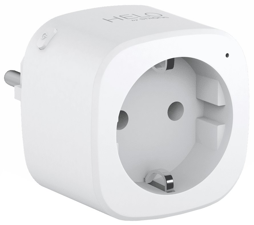STRONG chytrá Wi-Fi napájecí EU zásuvka Helo-PLUG-EU/ tlačítka ON/OFF/ kompatibilní s Google a Alexa/ bílá