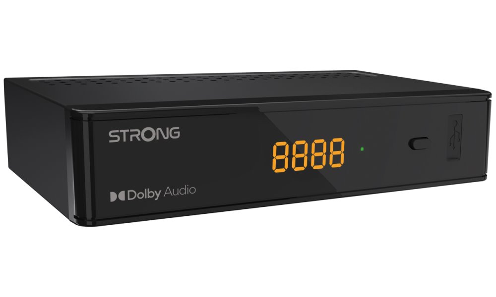 STRONG DVB-S/S2 set-top-box SRT 7030/ s displejem/ Full HD/ EPG/ USB/ HDMI/ SCART/ SAT IN,/ S/PDIF/ černý SRT7030
