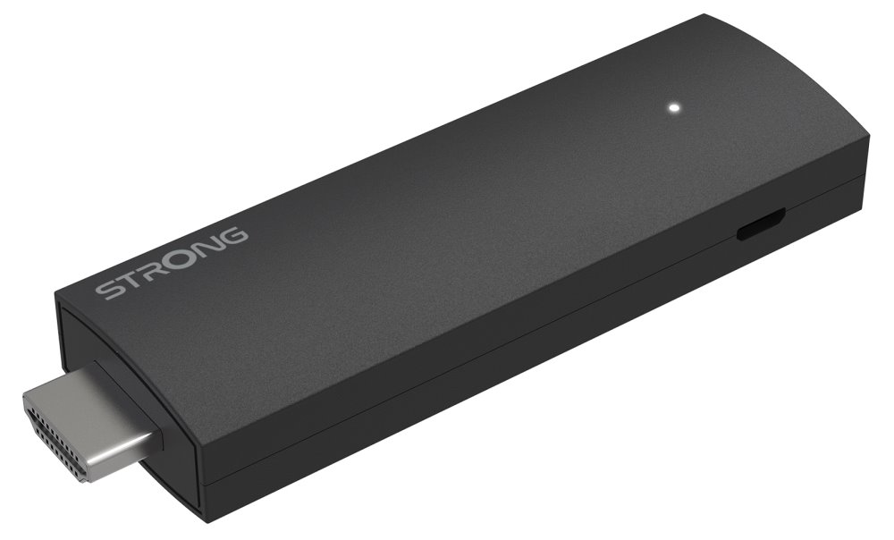 STRONG FHD TV stick LEAP-UNA/ HDMI/ micro USB/ BT/ Wi-Fi/ NETFLIX/ Disney+/ Amazon Prime Video/ Android TV 11/ černý