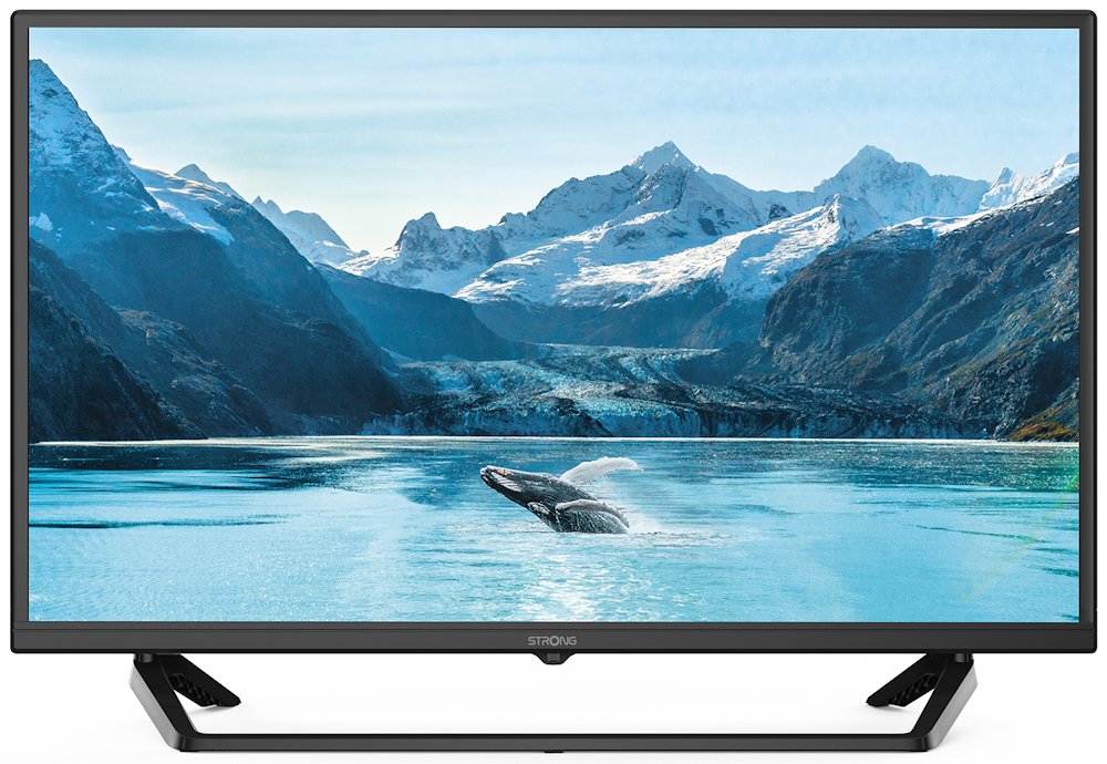 STRONG LED TV 32"/ SRT32HF2003C/ HD Ready/ 1366x768/ DVB-T2/C/S2/ H.265/HEVC/ 2x HDMI/ USB/ černá/ E