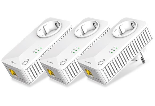 STRONG sada 3 adaptérů Powerline 500 TRI EU/ 500 Mbit/s/ 1x LAN/ bílý PL500TRIEU