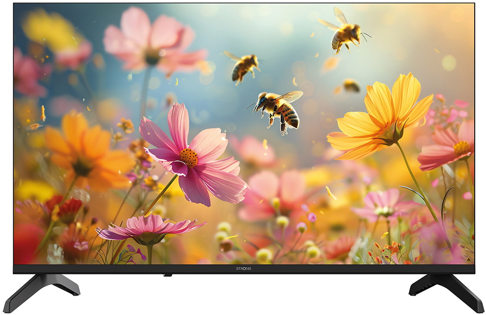 STRONG SMART LED TV 32"/ SRT32HH5553/ HDR/ 1366x768/ DVB-T2/C/S2/ H.265/HEVC/ 2x HDMI/ USB/ Wi-Fi/ LAN/ E/ Google TV