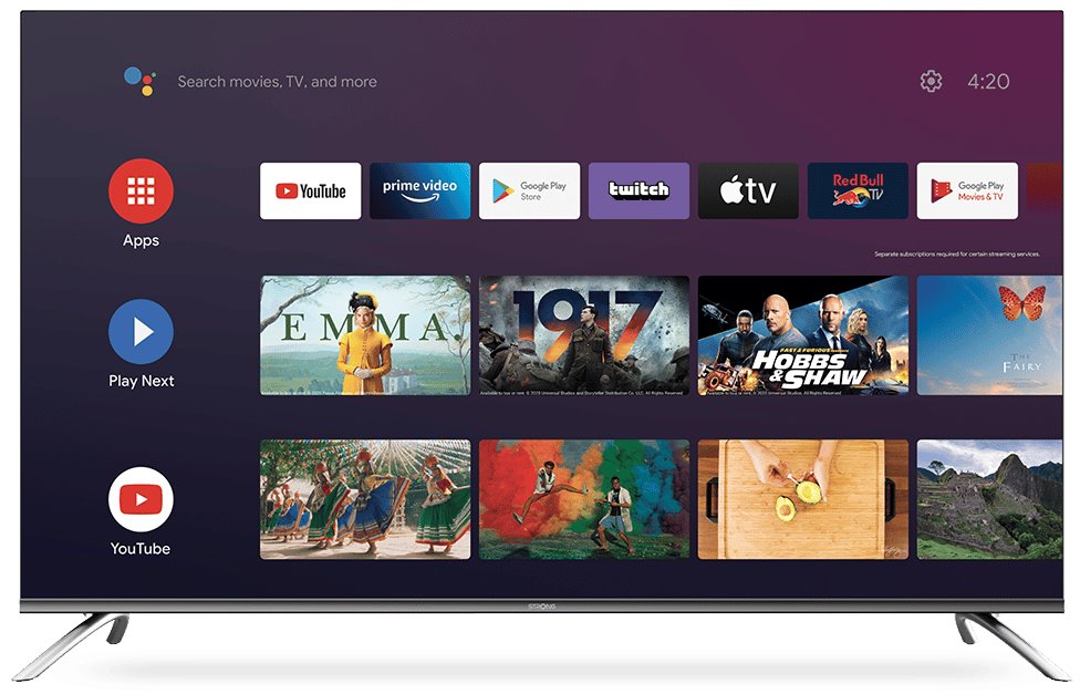 STRONG SMART LED TV 50"/ SRT50UD7553/ UHD/ 3840x2160/ DVB-T2/C/S2/ H.265/HEVC/ 3x HDMI/ 2xUSB/ Wi-Fi/ LAN/ G/ ANDROID 1