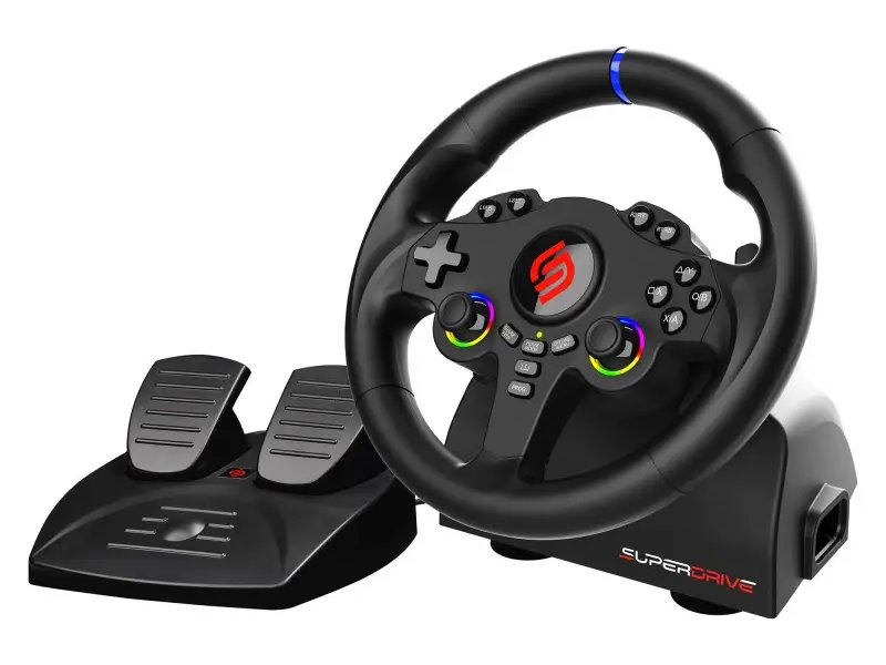 SUPERDRIVE Sada volantu a pedálů 220 RS-5/ PS5/ PC SA5720-2