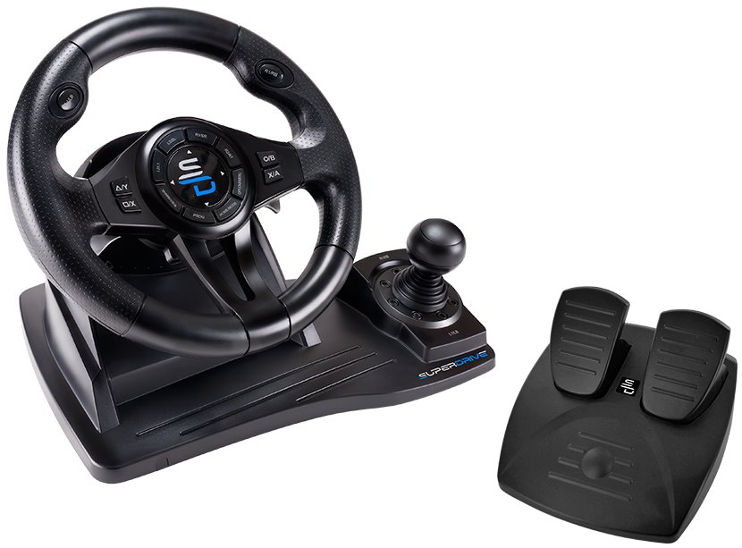 SUPERDRIVE Sada volantu, pedálů a řadící páky GS550/ PS4/ Xbox One/ Xbox Series X/S / PC SA5596-NG