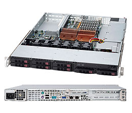 Supermicro® CSE-113TQ-600WB 1U chassis 8x 2,5" hot-swap SAS/SATA
