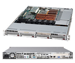 Supermicro® CSE-815TQ-710B 1U chassis S9S815TQ-710B