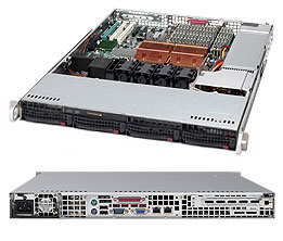 Supermicro® CSE-815TQ-720CB 1U chassis S9SC815TQ-720CB