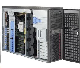 Supermicro GPU SuperWorkstation 7049GP-TRT - Věž - 4U - RAM 0 GB - bez HDD - AST2500 - GigE, 10 Gig SYS-7049GP-TRT