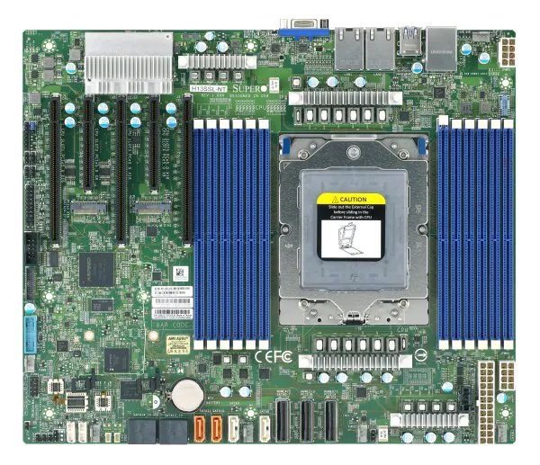 Supermicro H13SSL-NT 1xSP5,AMD EPYC™ 9004-series 8x DDR5, ATX MBD-H13SSL-NT-O