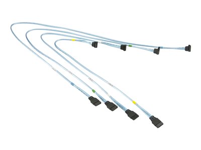 Supermicro - Kabel SATA/SAS - SATA (F) rovné do SATA (F) pravoúhlý - kulatý - pro P/N: CSE-113TQ-70 CBL-0180L-01