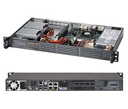 Supermicro® SC504-203B 1U chassis mini
