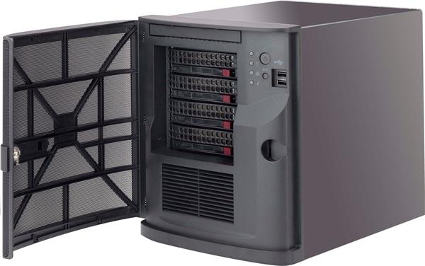 Supermicro SC721 TQ-250B - Mini věž - mini ITX 250 Watt (FlexATX) - černá CSE-721TQ-250B