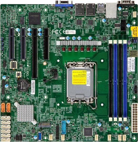 Supermicro Server board X13SCL-F-B 1xLGA1700,uATX, Intel® C262 MBD-X13SCL-F-B