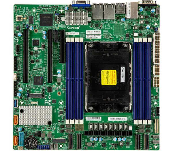 Supermicro Server board -X13SEM-TF 1xLGA3647, uATX, Intel® C741 MBD-X13SEM-TF