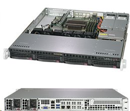 Supermicro SuperServer 5019C-MR - Server - instalovatelný do racku - 1U - 1-směrný - RAM 0 GB - bez SYS-5019C-MR