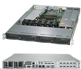 Supermicro SuperServer 5019C-WR - Server - instalovatelný do racku - 1U - 1-směrný - RAM 0 GB - SAT SYS-5019C-WR
