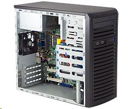 Supermicro SuperServer 5039D-I - Server - MDT - 1-směrný - RAM 0 MB - bez HDD - AST2400 - GigE - žá SYS-5039D-I