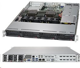 Supermicro SuperServer 6019P-WTR - Server - instalovatelný do racku - 1U - 2-směrný - RAM 0 GB - SA SYS-6019P-WTR