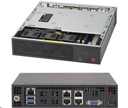 Supermicro SuperServer E200-8D - Server - Mini-1U - 1-směrný - 1 x Xeon D-1528 / 1.9 GHz - RAM 0 MB SYS-E200-8D