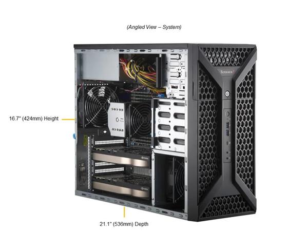 Supermicro Workstation SYS-531A-I tower SP 2x GigaLAN