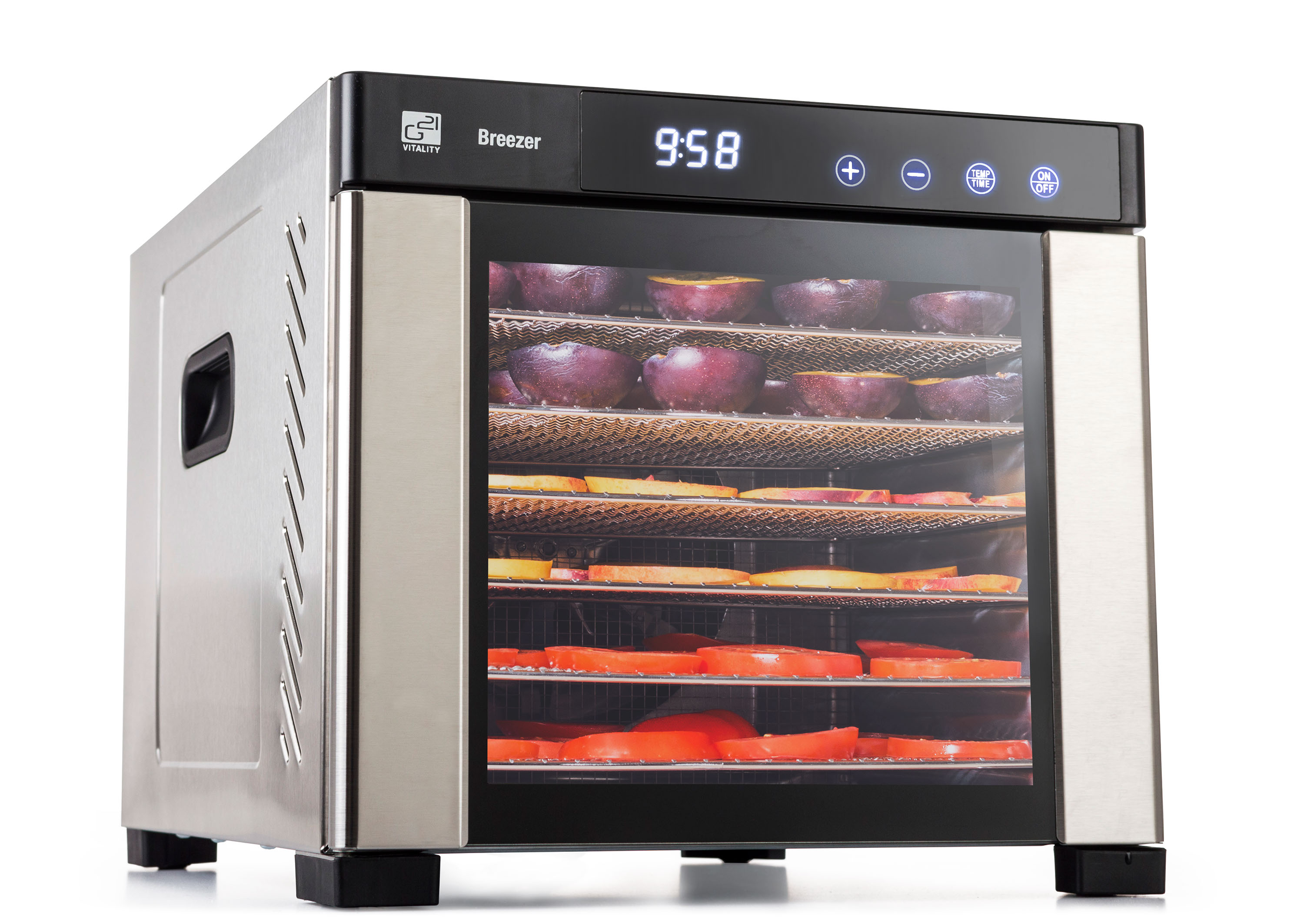 Sušička ovoce G21 Breezer, nerez BRZ-650W