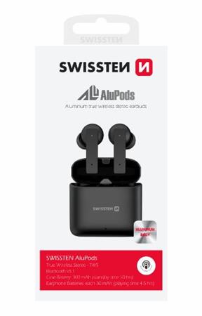 SWISSTEN BLUETOOTH TWS SLUCHÁTKA ALUPODS 54300100