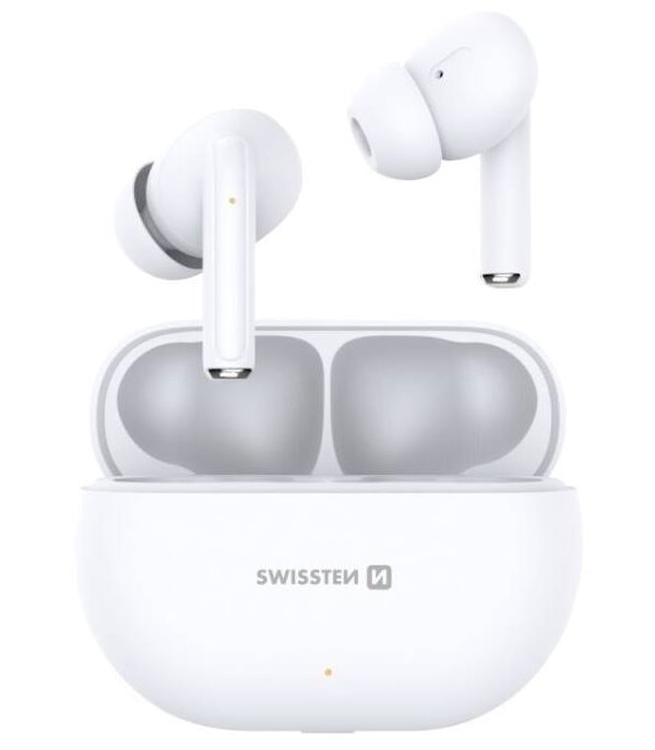 Swissten bluetooth tws sluchátka pro tune bílá 54400200