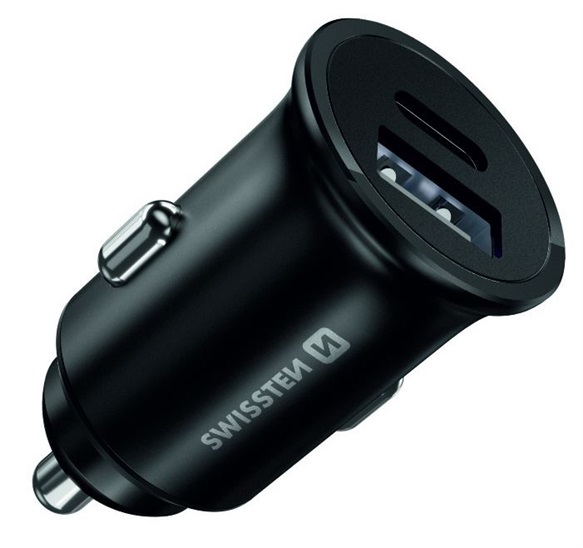 SWISSTEN CL ADAPTÉR POWER DELIVERY 20W IPHONE 12 ČERNÝ 20119100