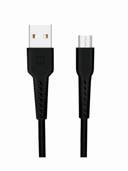 SWISSTEN DATA CABLE USB / MICRO USB TEXTILE 1,2M BLACK 71505520
