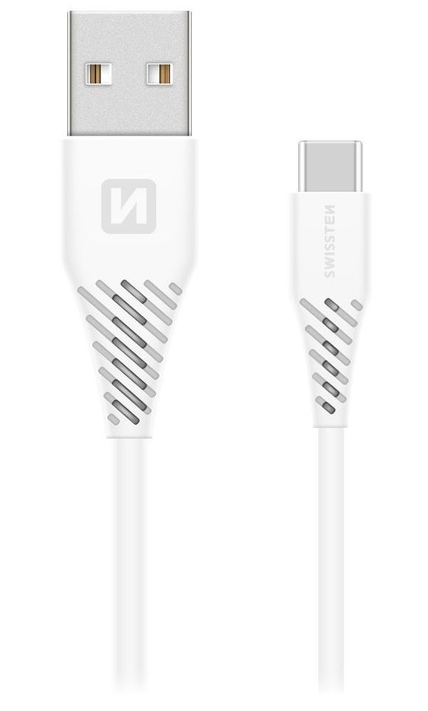 SWISSTEN DATA CABLE USB / USB-C 3.1 1,5M WHITE (7mm) 71504400