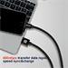 Swissten Datový kabel Textile USB / Lightning 0,5 m černý 71521112
