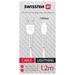SWISSTEN DATOVÝ KABEL USB/LIGHTNING BÍLÝ 1,2M (SAMOPRODAVAČ) 71506030BOX