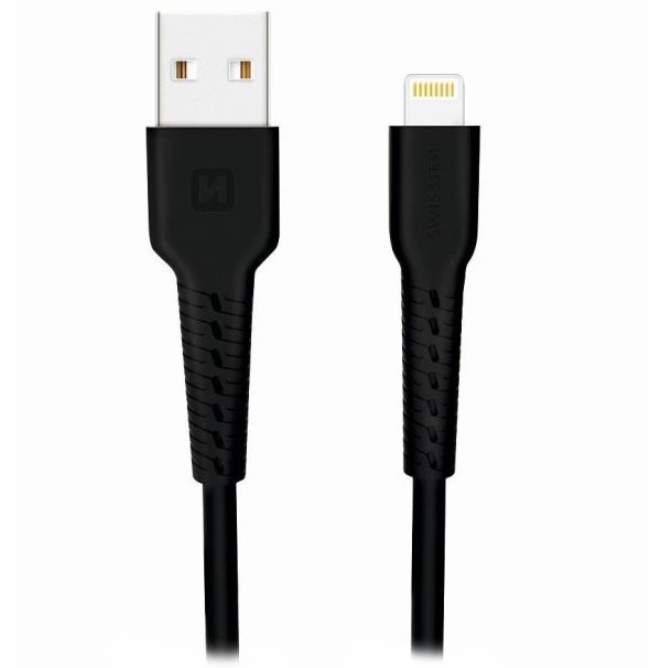 Swissten datový kabelusb/lightning černý 1,2m (eco balení) 71502300ECO