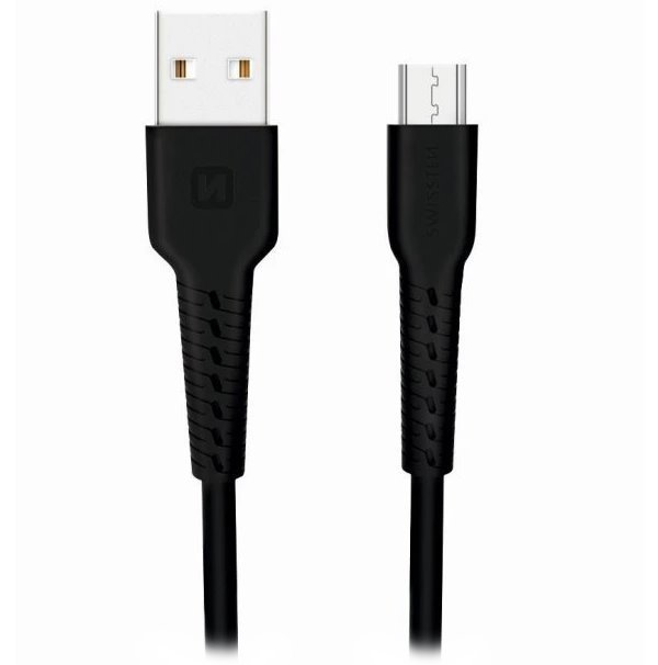 Swissten datový kabelusb/micro usb černý 1,2m (eco balení)