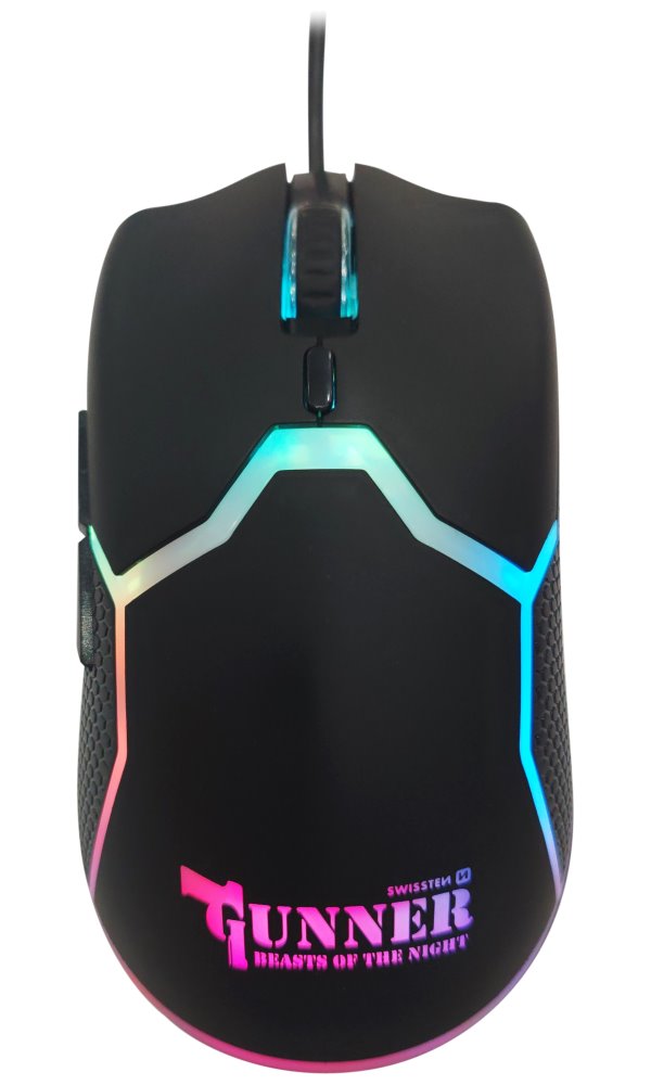 Swissten herní myš gunner 59107220