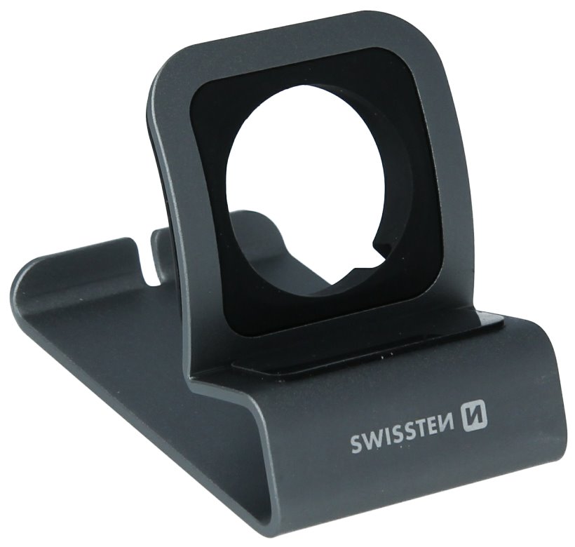 SWISSTEN HLINÍKOVÝ STOJÁNEK PRO iWATCH ŠEDÝ 25005200