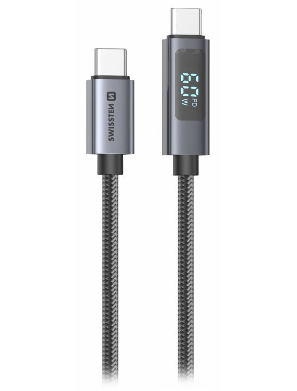 Swissten LCD kabel USB-C / USB-C 1,5m 71551074