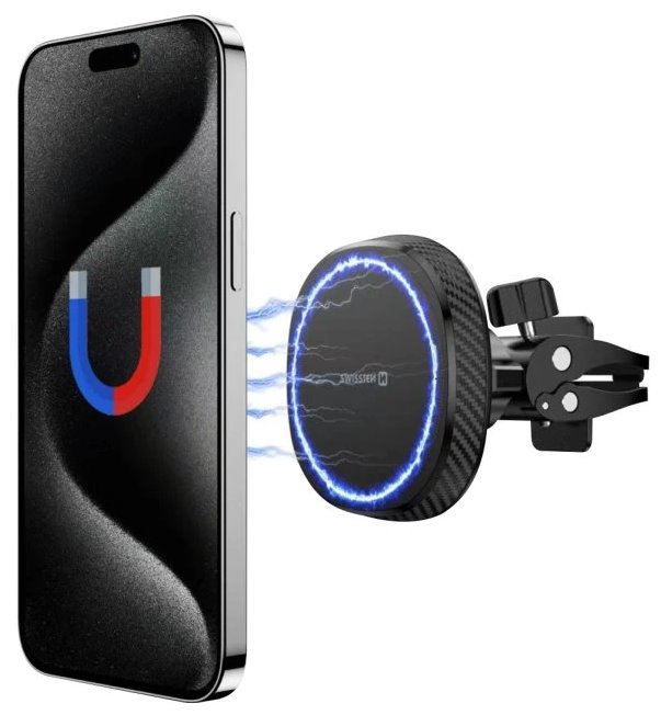 SWISSTEN MAGNETICKÝ DRŽÁK DO VENTILACE AUTA MagStick COMPACT(kompatibilní s MagSafe) 65010800