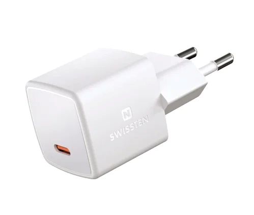 SWISSTEN MINI SÍŤOVÝ ADAPTÉR GaN USB-C 25W POWER D 22044100