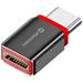 Swissten Nabíjecí Adaptér S Blokací Dat Dataguard USB-C / USB-C Černý 73501220