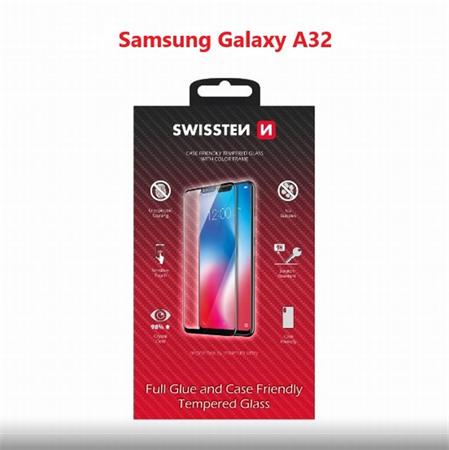 SWISSTEN OCHRANNÉ SKLO CASE FRIENDLY SAMSUNG A325 GALAXY A32 ČERNÉ 54501798