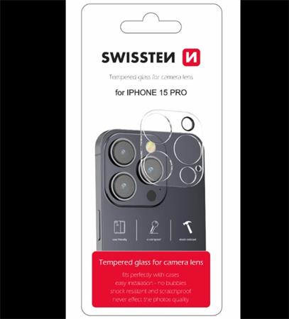 SWISSTEN OCHRANNÉ SKLO NA ČOČKY FOTOAPARÁTU PRO APPLE IPHONE 15 PRO 94500110