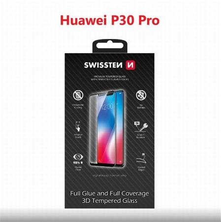 SWISSTEN OCHRANNÉ SKLO ULTRA DURABLE 3D HUAWEI P30 PRO ČERNÉ 64701819