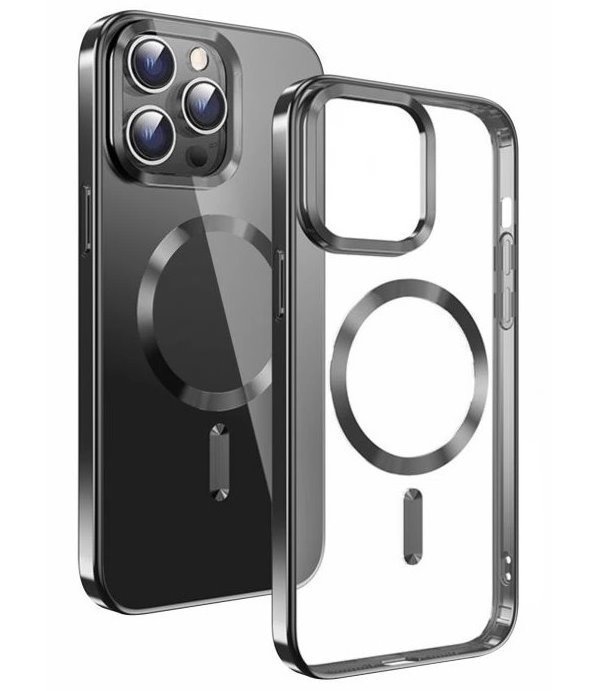 SWISSTEN POUZDRO CLEAR JELLY MagStick METALLIC PRO IPHONE 16 ČERNÉ 36500120