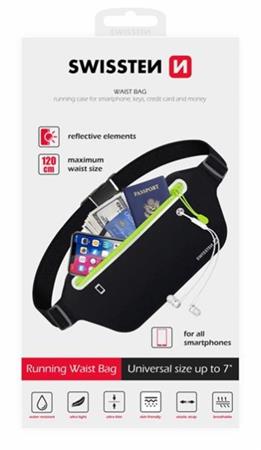 SWISSTEN POUZDRO LINE CASE kolem pasu ČERNÉ 32903400