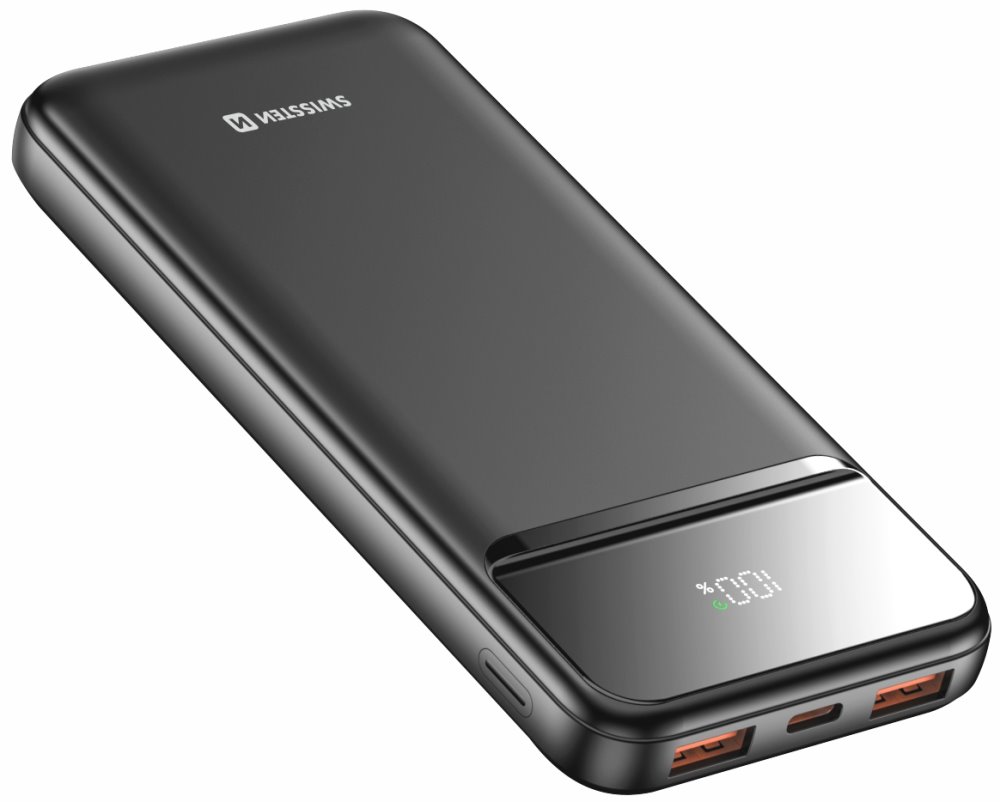 Swissten Power bank 10000 mAh POWER LINE II - černá 22013946