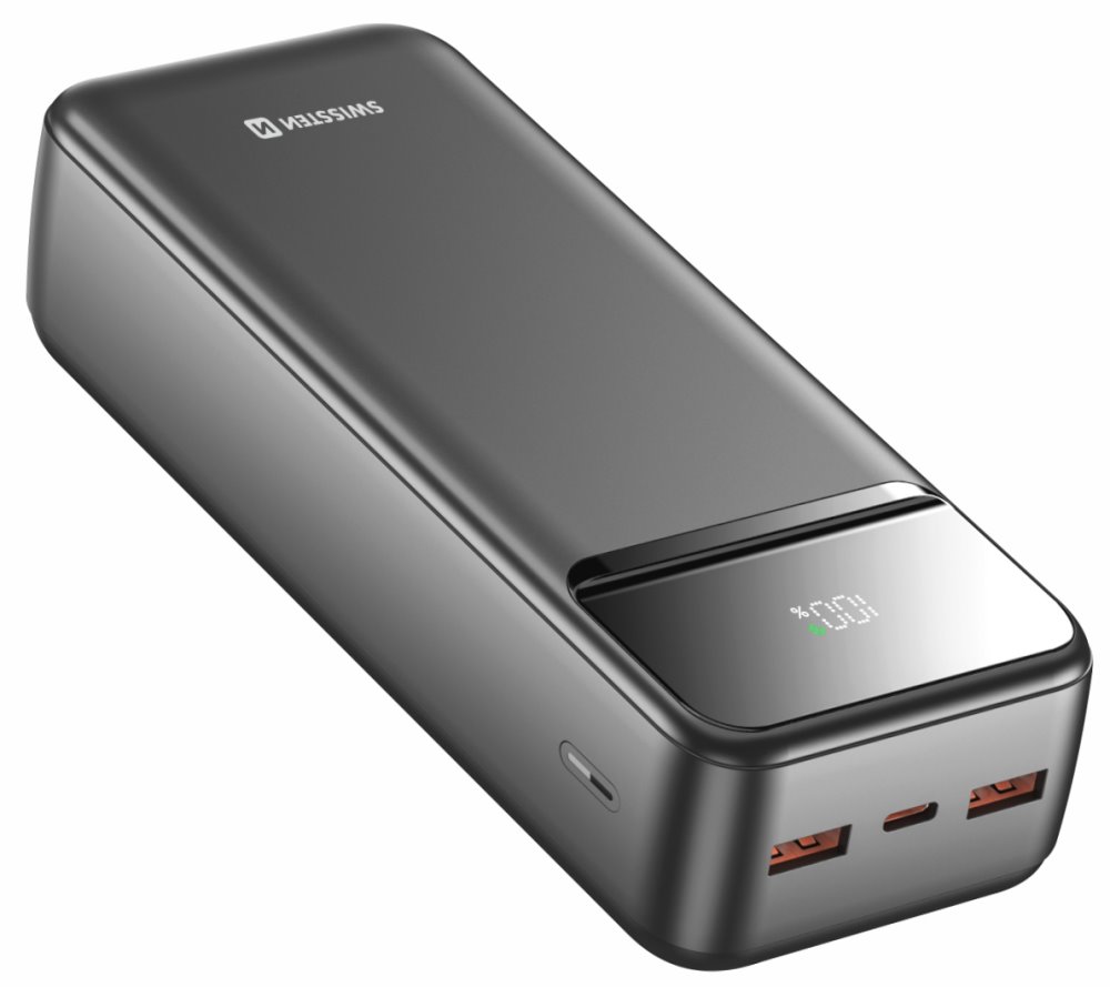 Swissten Power bank 30000 mAh POWER LINE II - černá 22013948