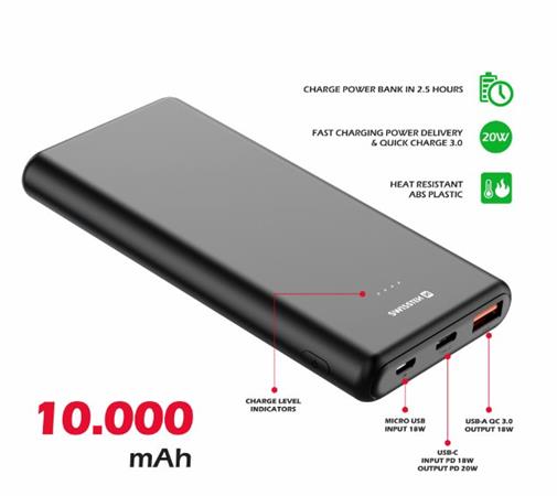 SWISSTEN POWER LINE POWER BANK 10000 mAh 22013912